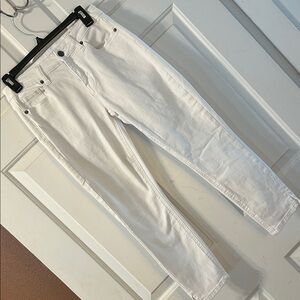 Women's White Cropped Jeans